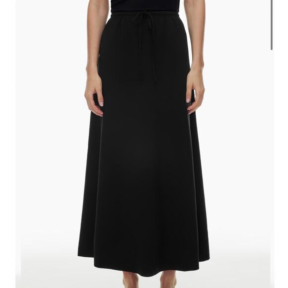 Artizia Babaton High Rise Crepe Pull On Maxi Consensus Skirt Black Size Small - Picture 7 of 8